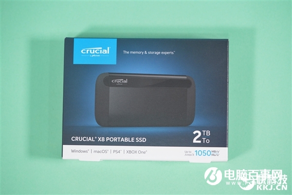 速度達1GB/s！英睿達X8移動SSD 2TB圖賞：4寸手機大小