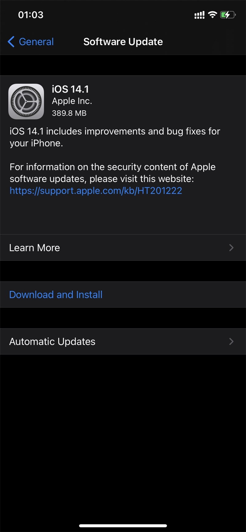 iOS 14.1/iPadOS 14.1正式版發布