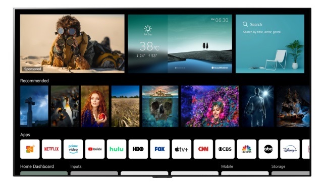 LG 發布 webOS 6.0 電視系統:全新 UI,支持遙控器 NFC 傳輸