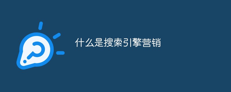 什么是搜索引擎營銷