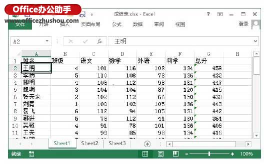 excel打印時固定表頭 Excel2013中在查看數據時固定表頭的方法