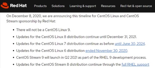 紅帽拒絕進行投資,CentOS Linux 將停止維護