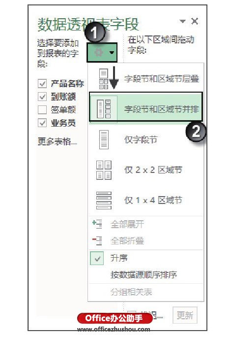 excel數據透視表值字段設置 創建數據透視表時字段列表的設置方法