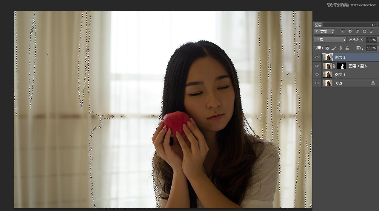 PS調出室內曝光不足人像甜美膚色
