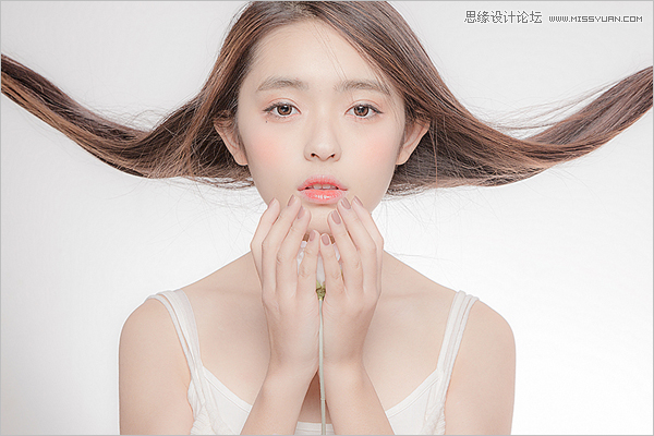 ps調出人像照片粉嫩的膚色效果