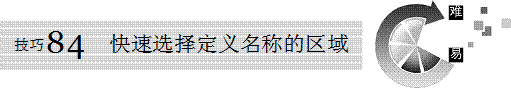 excel定義名稱Excel快速選擇定義名稱的區域
