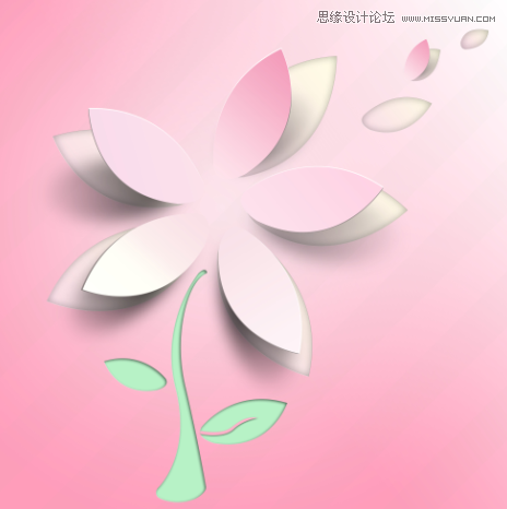 PS制作3D剪紙風格藝術圖形效果
