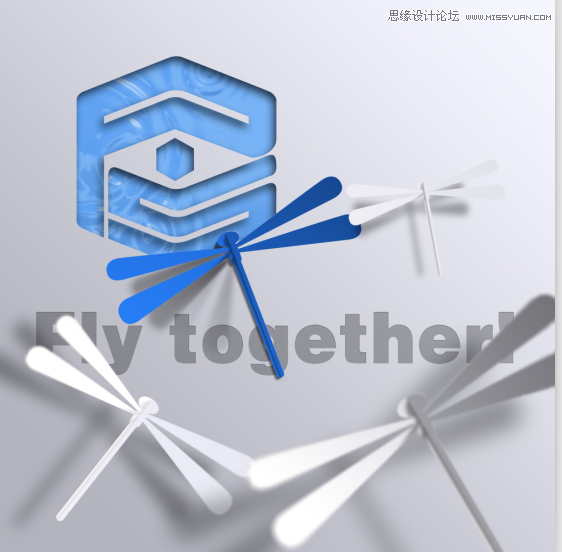 PS制作3D剪紙風格藝術圖形效果