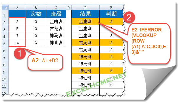 excel VLOOKUP函數VLOOKUP使用技巧之按指定次數重復數據