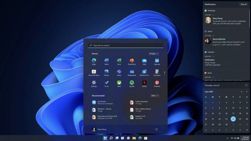 微軟 Win11 運行硬件最小需求配置公布:1GHz 64 位處理器,4GB 內(nèi)存 / 64GB 存儲