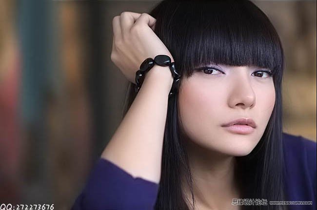 PS調出人物柔美的藝術色調效果