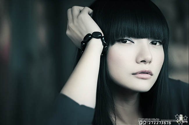 PS調出人物柔美的藝術色調效果