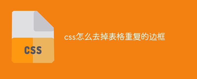 css怎么去掉表格重復的邊框
