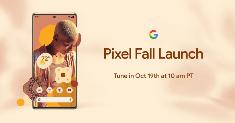 谷歌 Pixel 6 系列手機發布會定檔，10 月 20 日見