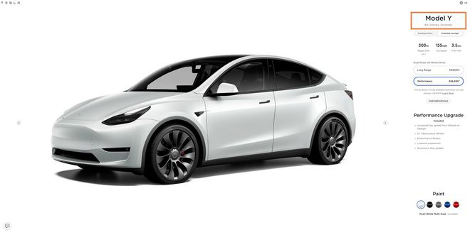 特斯拉高性能版 Model Y 2021 年產量接近售罄