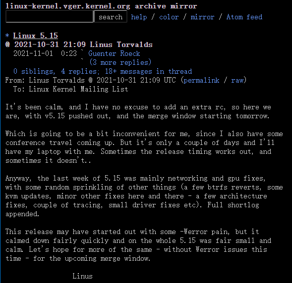 Linux 5.15 發布:增加對英特爾 DG2 獨顯的初步支持,采用新 NTFS 文件系統