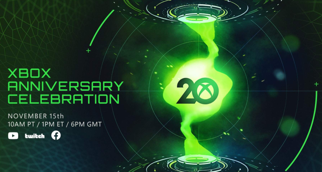 微軟 Xbox 20 周年慶典直播將于 11 月 16 日舉行，XGP 會員徽章改為彩色樣式