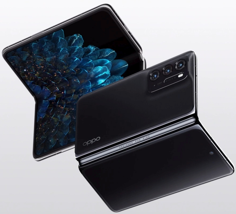 OPPO Find N 折疊屏手機官方渲染圖曝光：后置三攝、側面指紋