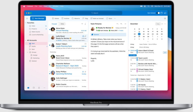 微軟宣布 2 月中旬推出全新設計的 Mac 版 Outlook 客戶端:UI 重新設計,性能大幅改進