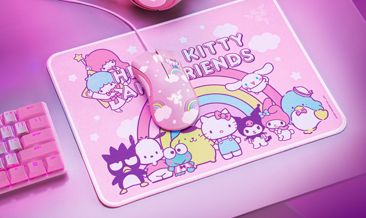 雷蛇推出 Hello Kitty 電腦配件產(chǎn)品：鼠標(biāo)、耳機(jī)、電競(jìng)椅，全系萌萌粉紅色