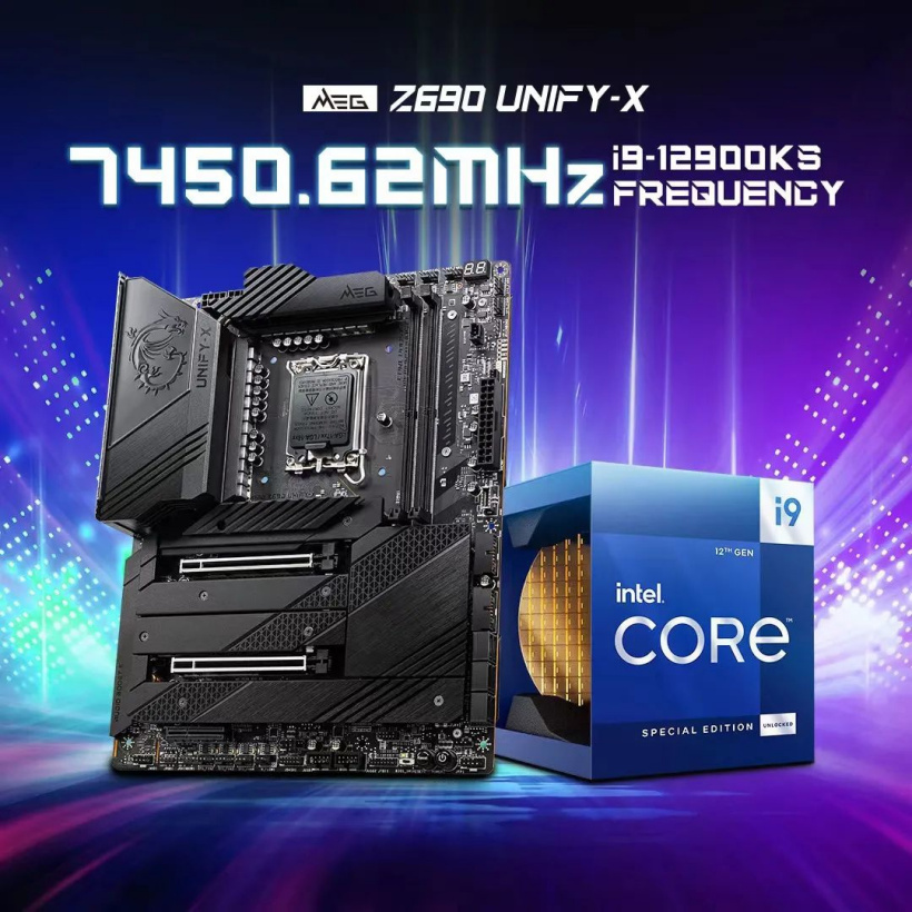 英特爾 i9-12900KS 正式開賣,微星團(tuán)隊將其超頻至 7.45GHz