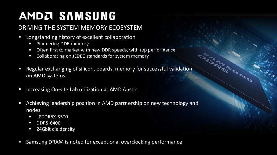 AMD 與三星探討新款 DDR5 內存,LPDDR5X-8500 值得期待