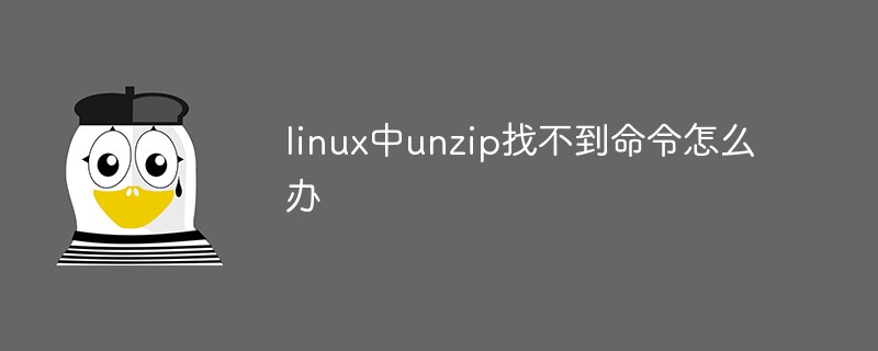 linux中unzip找不到命令怎么辦