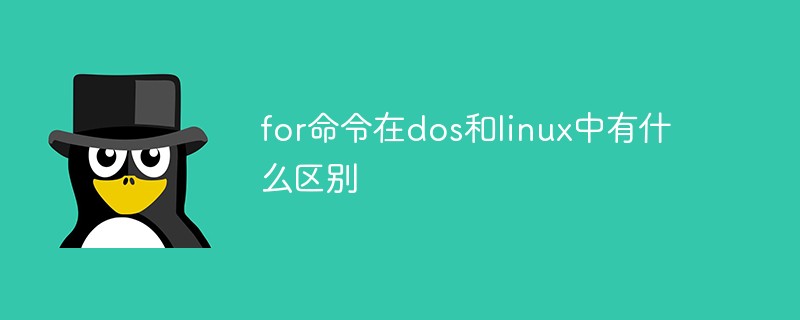 for命令在dos和linux中有什么區(qū)別