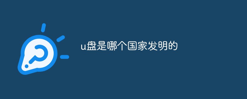 u盤是哪個國家發明的